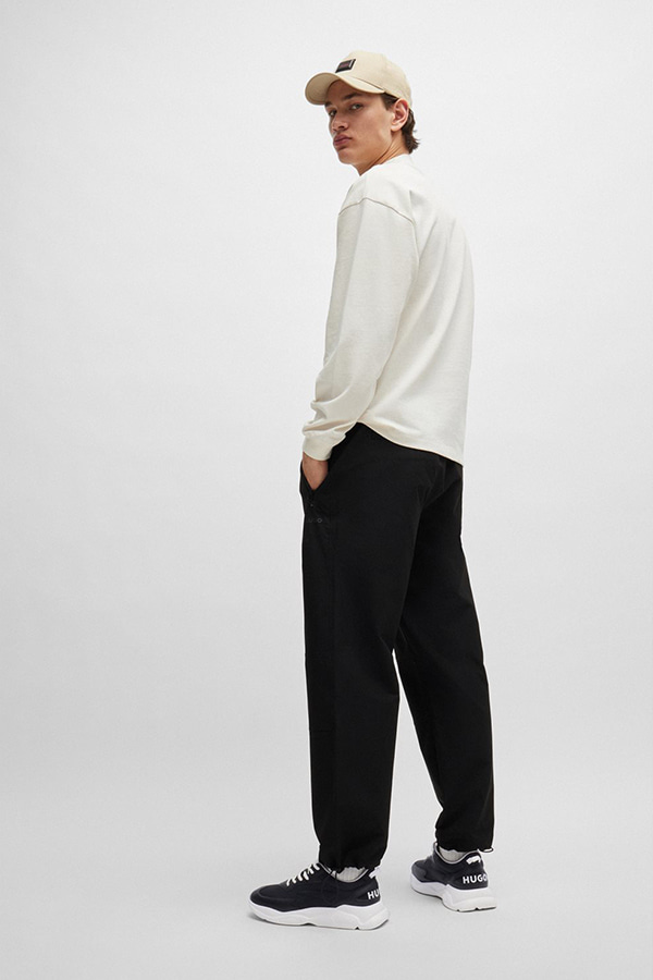 ΑΝΔΡΙΚΑ ΠΑΠΟΥΤΣΙΑ SNEAKERS HUGO - 012 ΜΑΥΡΟ